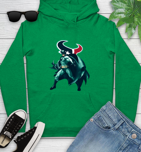 NFL Batman Football Sports Houston Texans Youth Hoodie 7