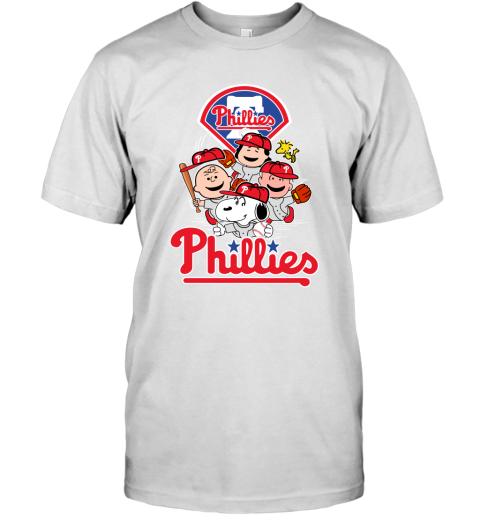 MLB Philadelphia Phillies Snoopy Charlie Brown Woodstock The Peanuts Movie  Baseball T Shirt - Rookbrand