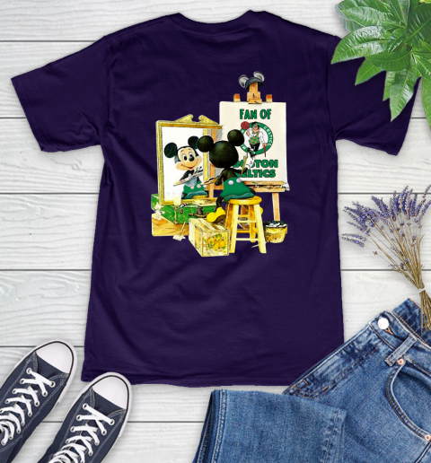 NBA Basketball Boston Celtics Mickey Drawing Shirt 74