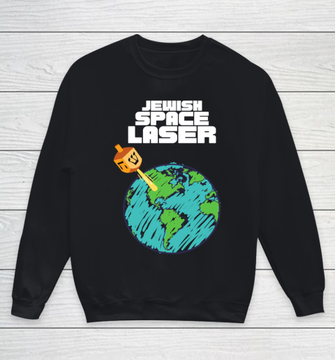 Jewish Space Laser Insane Funny Conspiracy Theory Youth Sweatshirt
