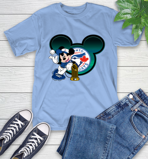 MLB Toronto Blue Jays The Commissioner's Trophy Mickey Mouse Disney T-Shirt 11