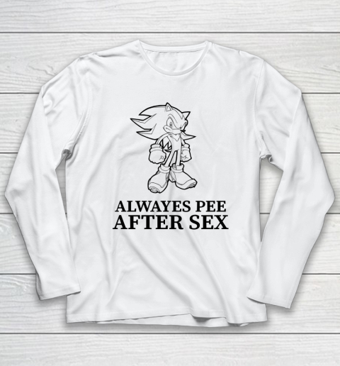 Sonic Always Pee After Sex Long Sleeve T-Shirt