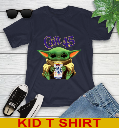 Star Wars Baby Yoda Hugs Colt 45 Beer Shirt 103