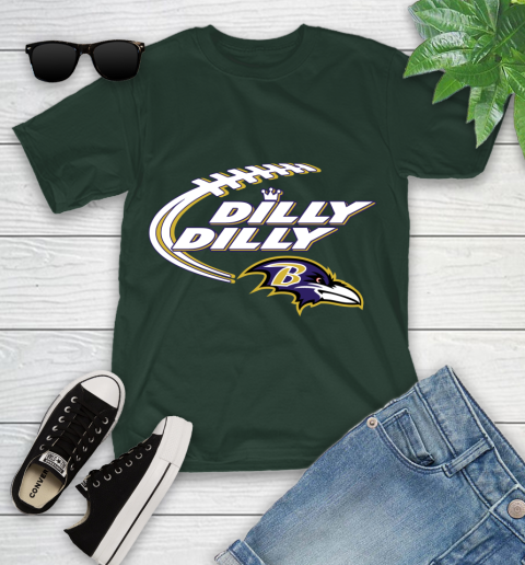 NFL Baltimore Ravens Dilly Dilly Football Sports Youth T-Shirt 5