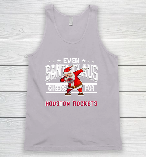 Houston Rockets Even Santa Claus Cheers For Christmas NBA Tank Top 3