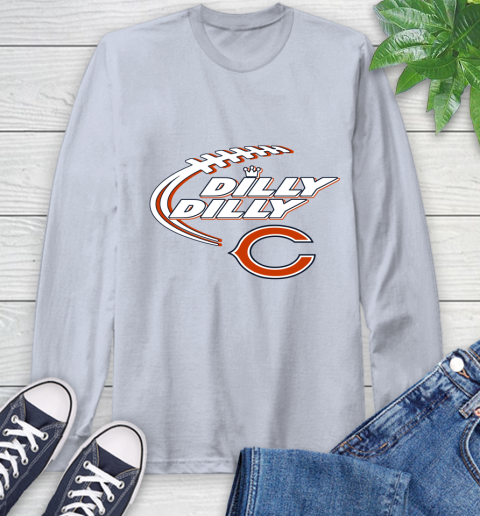 NFL Chicago Bears Dilly Dilly Football Sports Long Sleeve T-Shirt 6