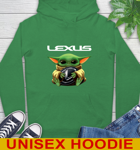 Star Wars Baby Yoda Hugs Lexus Car Shirt 20