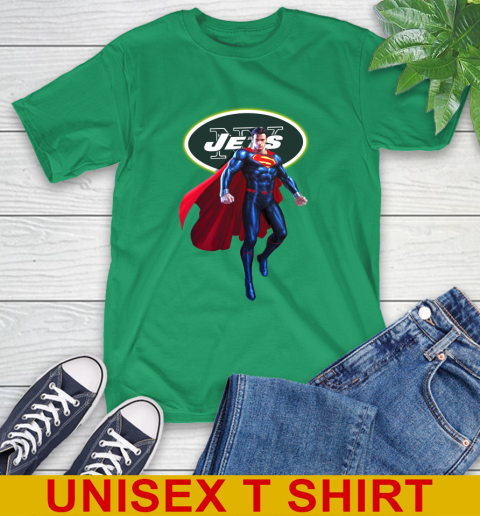 NFL Superman DC Sports Football New York Jets T-Shirt 7