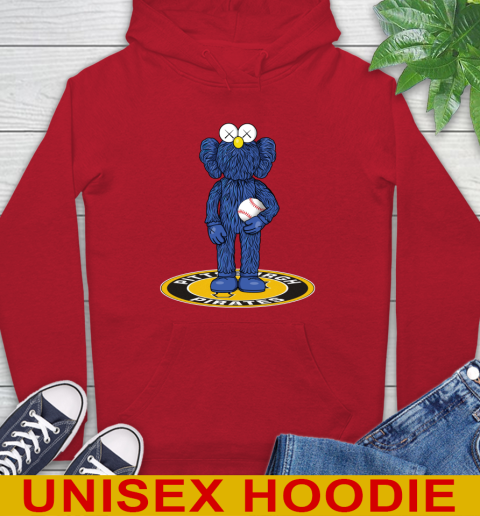 MLB Baseball Pittsburgh Pirates Kaws Bff Blue Figure Shirt Hoodie 10