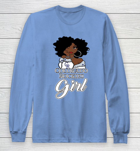 Colorado Rockiess Girl MLB Long Sleeve T-Shirt 11