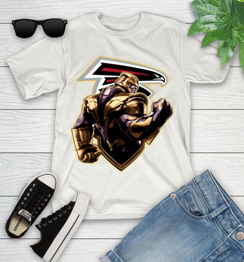 NFL Thanos Avengers Endgame Football Sports Atlanta Falcons Youth T-Shirt