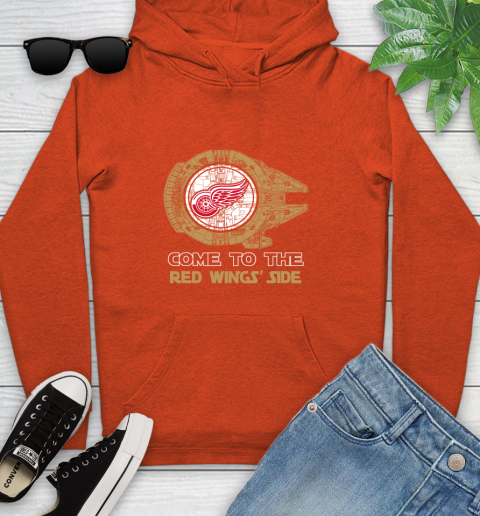 NHL Come To The Detroit Red Wings Wars Hockey Sports Youth Hoodie 4