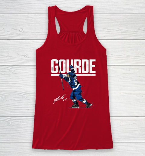 Yanni Gourde For Tampa Bay Lightning Fans Racerback Tank 4