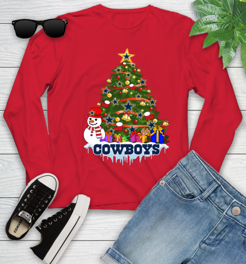 Dallas Cowboys Merry Christmas NFL Football Sports Youth Long Sleeve 11