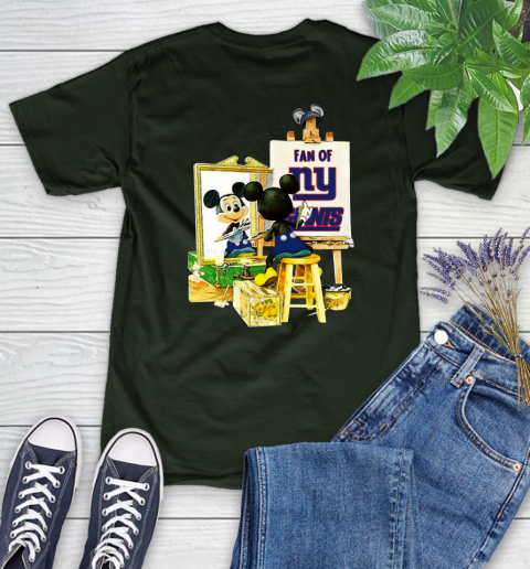 NFL Football New York Giants Mickey Drawing Shirt 86