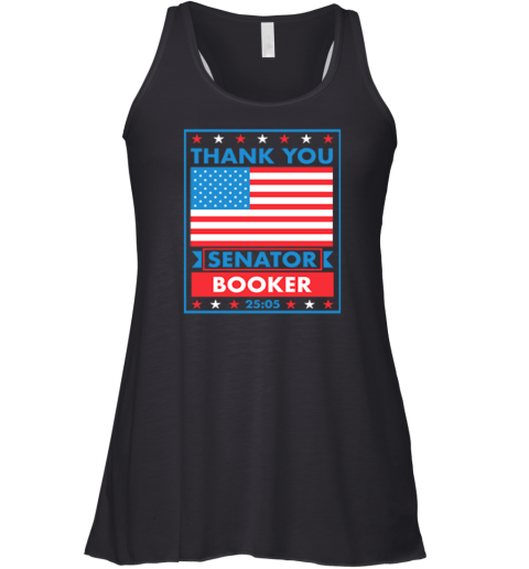 Thank You Senator Cory Booker 25 Hours And 5 Minutes Premium Racerback Tank