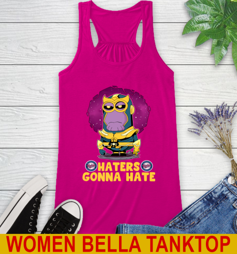 MLB Baseball Minnesota Twins Haters Gonna Hate Thanos Minion Marvel Shirt Racerback Tank 8