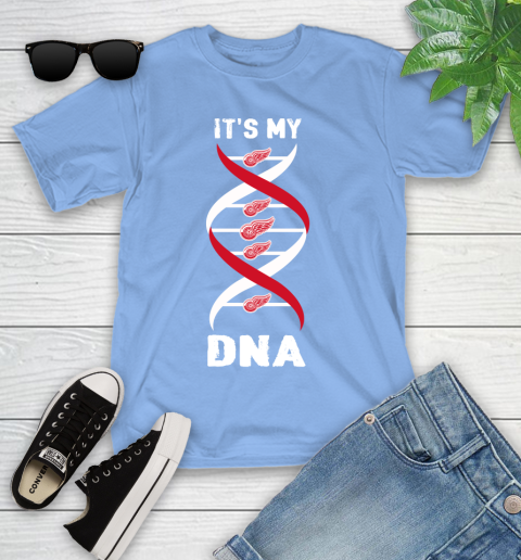 Detroit Red Wings NHL Hockey It's My DNA Sports Youth T-Shirt 15
