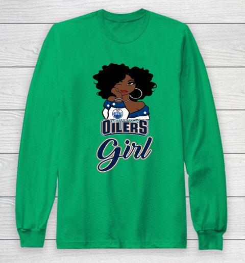 Edmonton Oilers Girl NHL Long Sleeve T-Shirt 7
