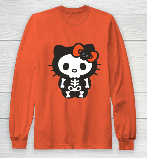 Hello Kitty Skeleton Halloween Long Sleeve T-Shirt 3