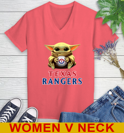 MLB Baseball Texas Rangers Star Wars Baby Yoda Shirt 83
