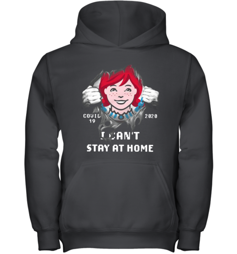 Wendy'S Inside Me Covid 19 2020 I Can'T Stay At Home Youth Hoodie