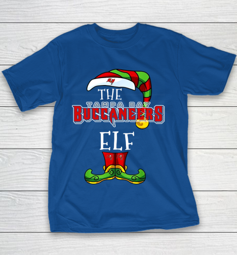 Tampa Bay Buccaneers Christmas ELF Funny NFL Youth T-Shirt 6
