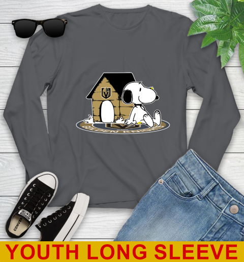 NHL Hockey Vegas Golden Knights Snoopy The Peanuts Movie Shirt Youth Long Sleeve 9