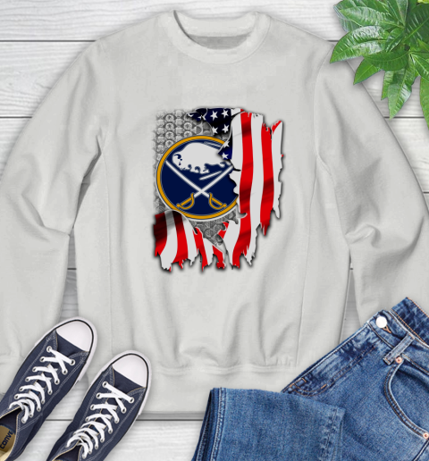 Buffalo Sabres NHL Hockey American Flag Sweatshirt 5