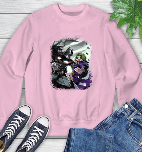 Carolina Panthers NFL Football Batman Fighting Joker DC Comics Sweatshirt - Image 10