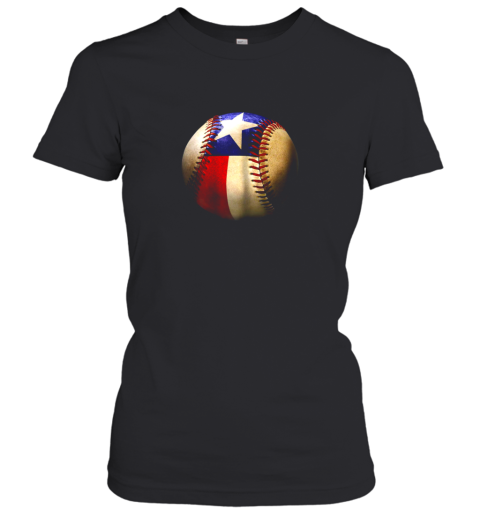 Texas Flag Baseball Women's T-Shirt