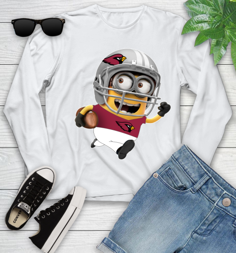 NFL Arizona Cardinals Minions Disney Football Sports Youth Long Sleeve