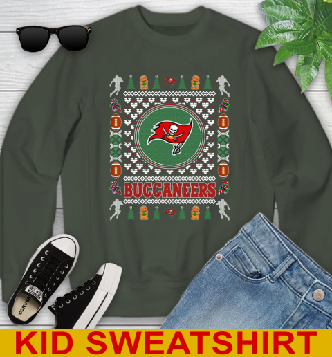 Tampa Bay Buccaneers Merry Christmas NFL Football Loyal Fan Youth Sweatshirt 8