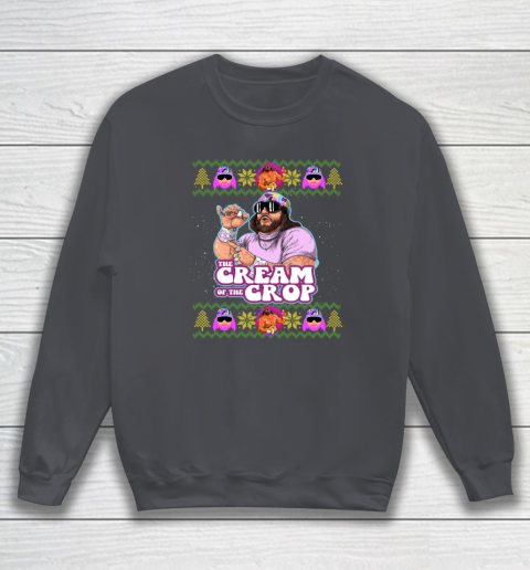 Macho The Cream of The Crop,Wrestling Ugly Christmas Sweatshirt 3