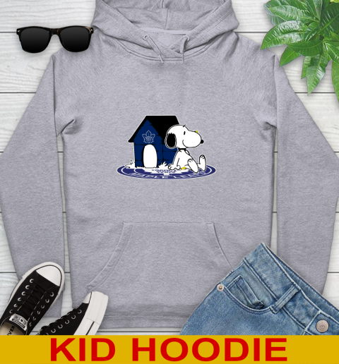 NHL Hockey Toronto Maple Leafs Snoopy The Peanuts Movie Shirt Youth Hoodie 6