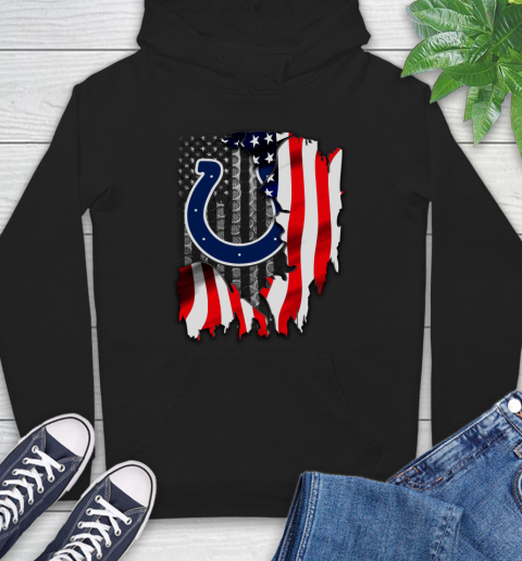 Indianapolis Colts NFL Football American Flag Hoodie