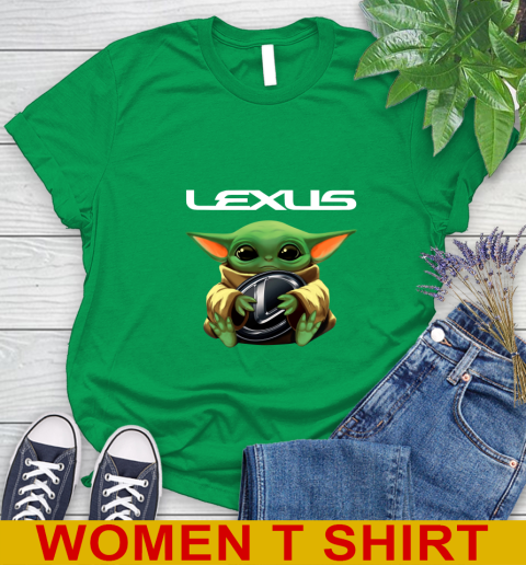 Star Wars Baby Yoda Hugs Lexus Car Shirt 91