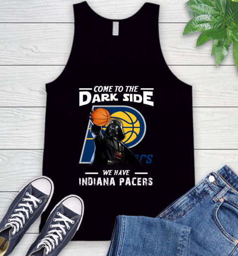 NBA Come To The Dark Side We Have Indiana Pacers Star Wars Darth Vader Basketball Tank Top