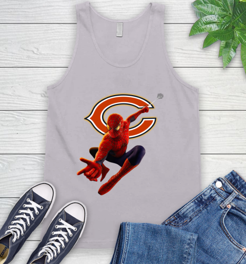 NFL Spider Man Avengers Endgame Football Chicago Bears Tank Top 4