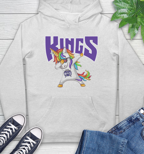 Sacramento Kings NBA Basketball Funny Unicorn Dabbing Sports Hoodie