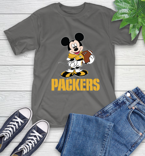 NFL Football Green Bay Packers Cheerful Mickey Mouse Shirt T-Shirt 10