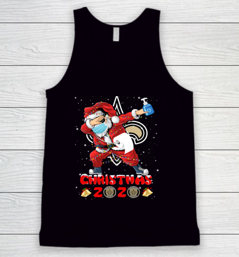 New Orleans Saints Funny Santa Claus Dabbing Christmas 2020 NFL Tank Top