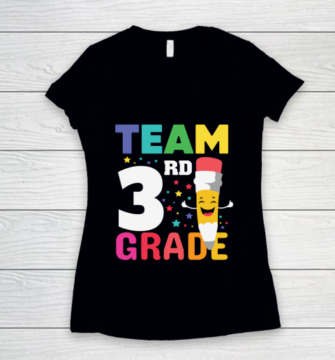Back To School Shirt Team 3rd grade Women's V-Neck T-Shirt