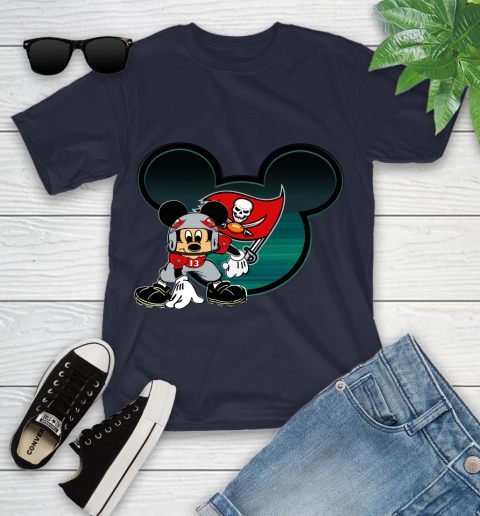 NFL Tampa Bay Buccaneers Mickey Mouse Disney Football T Shirt Youth T-Shirt 3