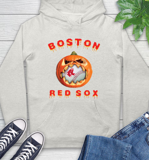 MLB Boston Red Sox Halloween Pumpkin Baseball Sports Hoodie 12