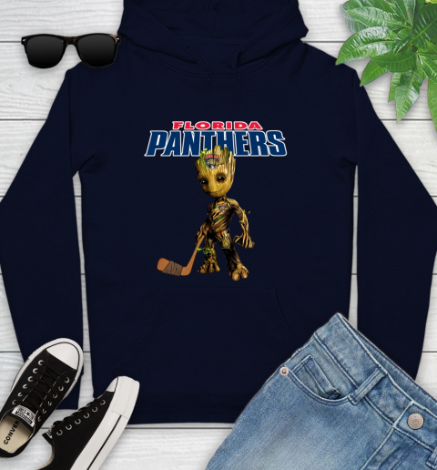 Florida Panthers NHL Hockey Groot Marvel Guardians Of The Galaxy Youth Hoodie 4