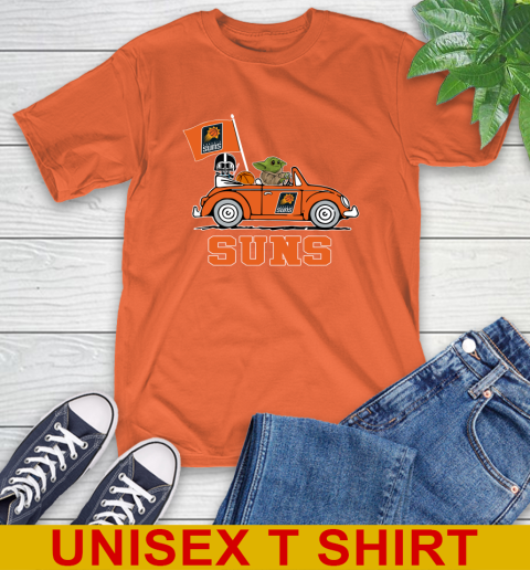 NBA Basketball Phoenix Suns Darth Vader Baby Yoda Driving Star Wars Shirt T-Shirt 5