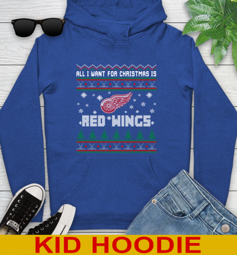 Detroit Red Wings NHL Hockey All I Want For Christmas Is My Team Sports 137