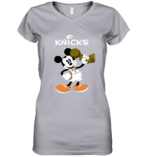 Mickey New York Knicks Women's V-Neck T-Shirt