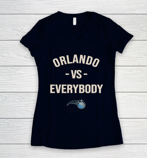 Orlando Magic Vs Everybody Women's V-Neck T-Shirt 2